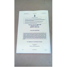 TRUCK UTILITY MEDIUM HEAVY DUTY 6X6 PPV VECTOR FAILURE DIAGNOSIS MANUAL